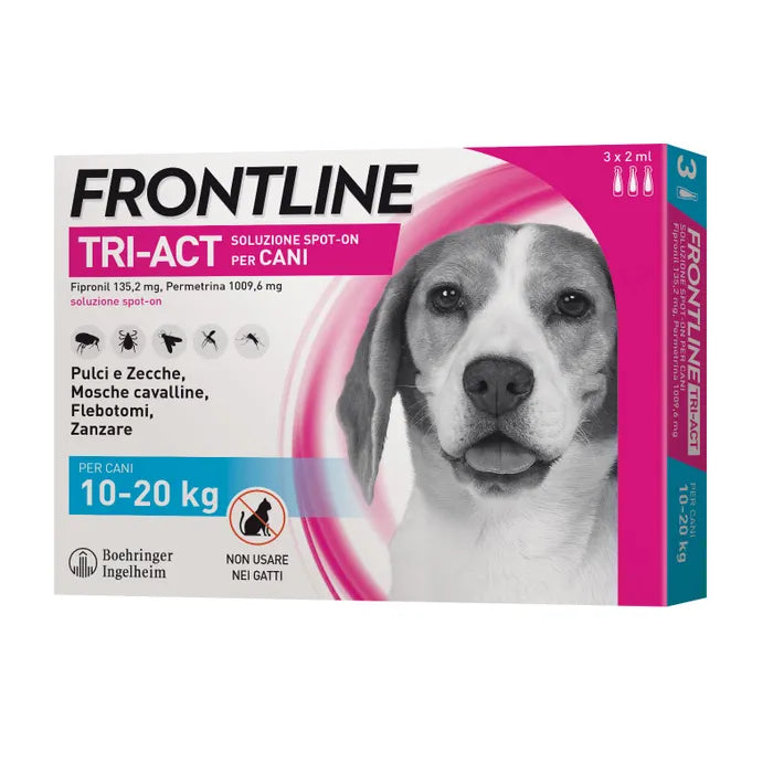 Frontline Tri-Act Soluzione Spot On Cani 10-20Kg 3x2ml