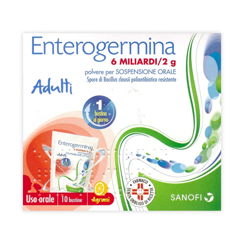 Enterogermina Sospensione Orale 10 Bustine 6miliardi 2g
