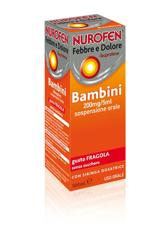 Nurofen Febbre Dolore 200mg/5ml Fragola