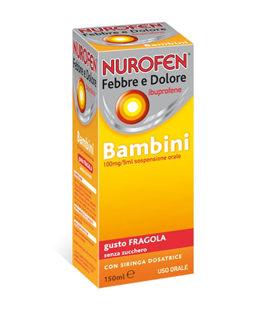 Nurofen Febbre Dolore Bambini 100Mg/5ml Fragola
