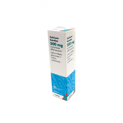 Calcium Sandoz 20 Compresse Effervescenti 500Mg