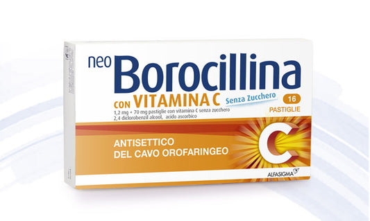 Neoborocillina C 16 Pastiglie Senza zucchero