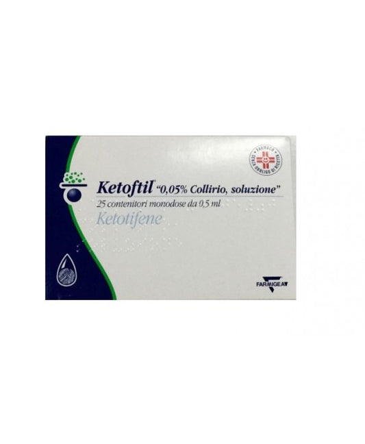 Ketoftil Collirio 25 flaconi 0,5ml 0,5mg/ml