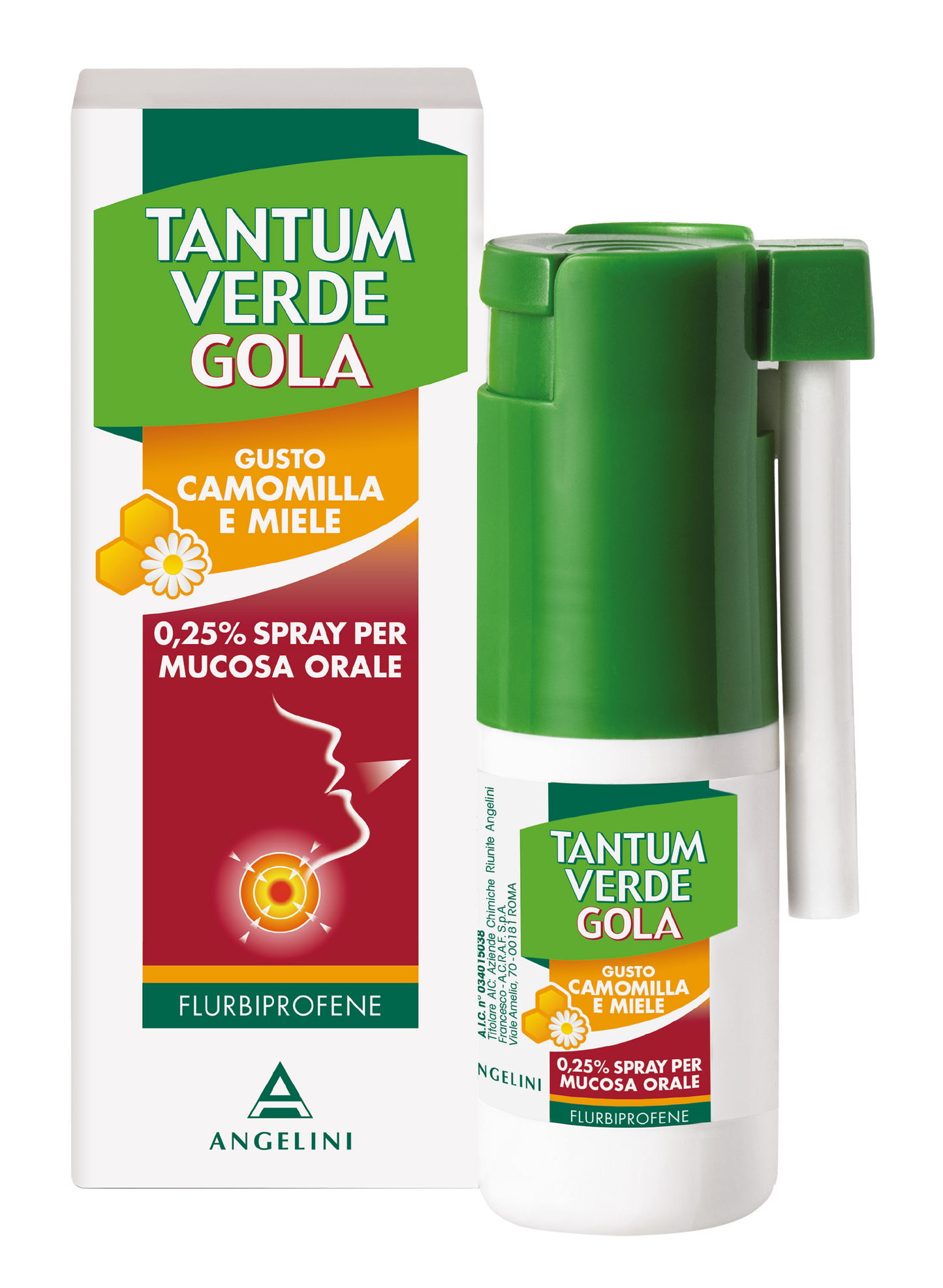 Tantum Verde Gola Spray 15ml Camomilla&miele