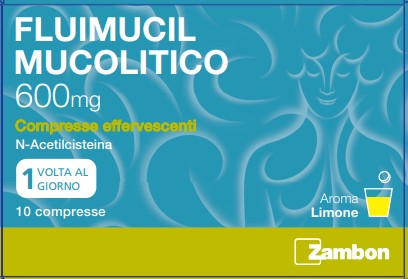 Fluimucil Mucolitico 10 Compresse Effervescenti 600mg