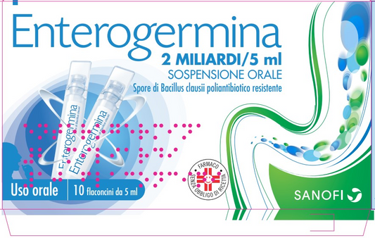 Enterogermina Sospensione Orale 10 Flaconi 2mld/5ml