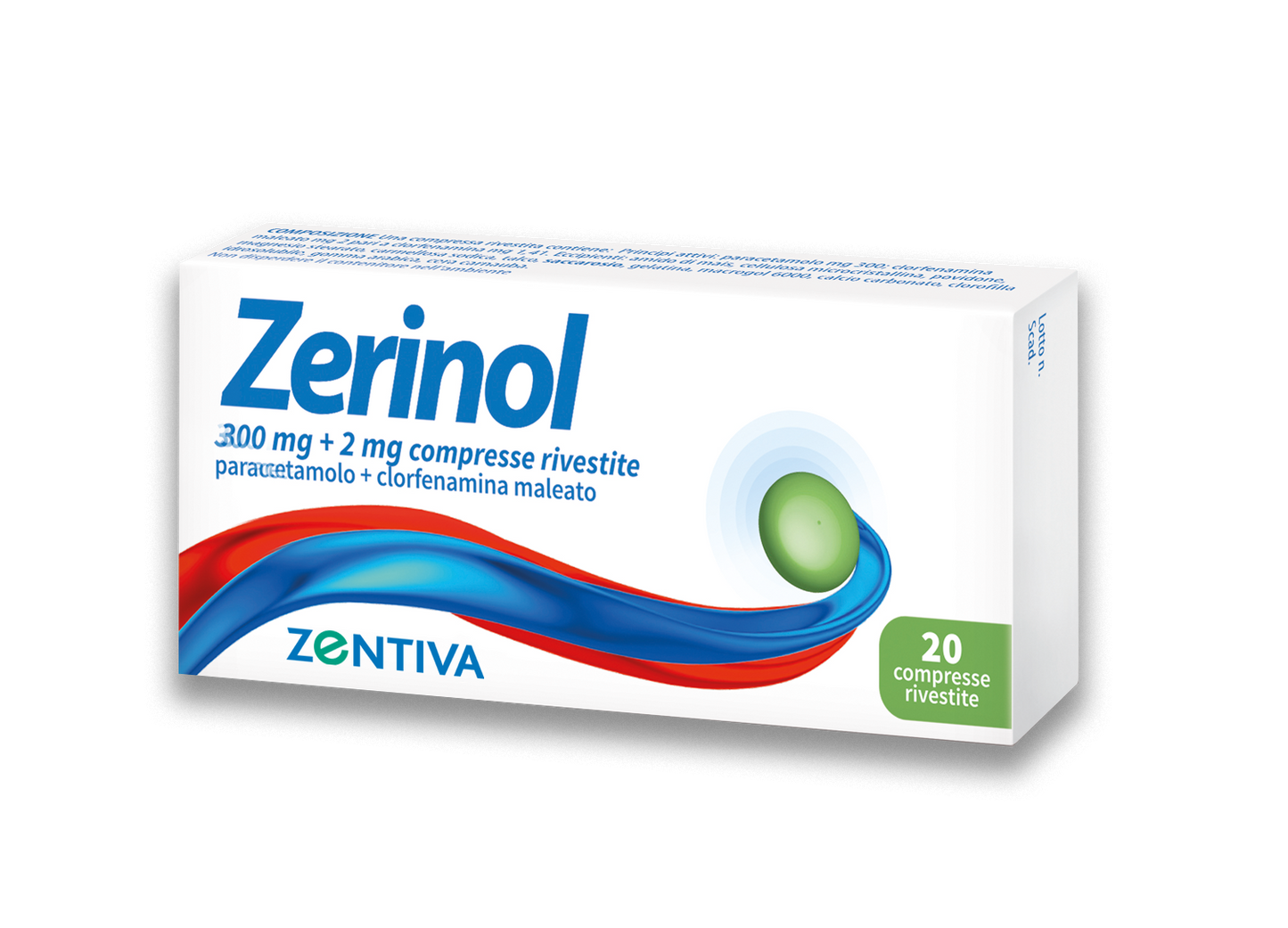 Zerinol 20 Compresse Rivestite 300mg+2ml