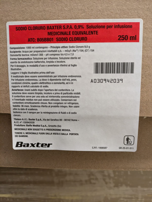 Sodio Cloruro*0,9% 1Fl 250ml