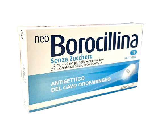 Neoborocillina 16 Pastiglie zero zucchero