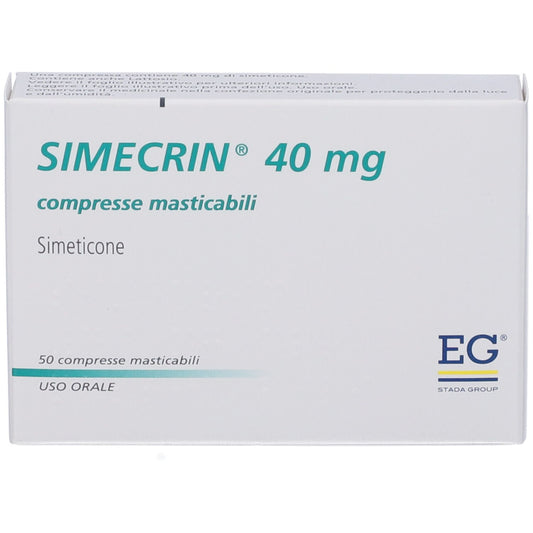Simecrin 50 compresse masticabili da 40mg