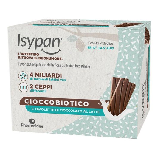 Isypan Cioccobiotico al Latte 8 Tavolette
