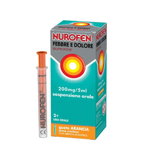 Nurofen Febbre Dolore 200mg/5ml Arancia