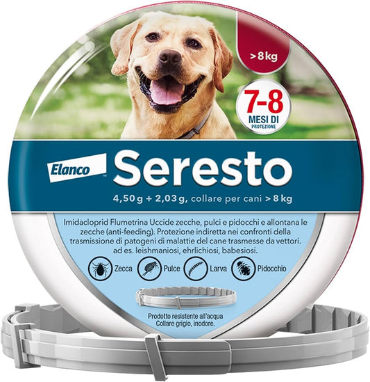 Seresto collare antiparassitario per Cani oltre gli 8kg